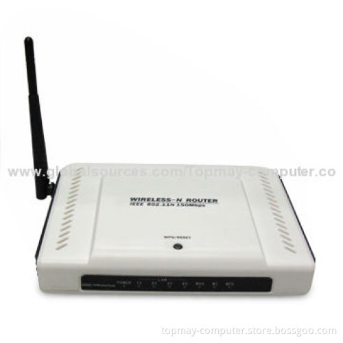 11n 150m Wireless Router with RT3050 Chipset, One Antenna and 150Mbps Data Transfer Rate